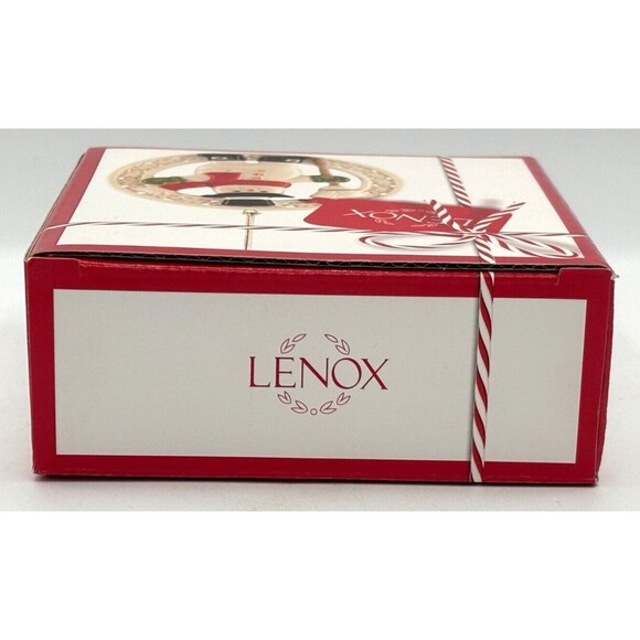 Lenox Pierced Figural Snowman Christmas Ornament Bone China 24K Gold Accent 3.5" - Picture 5 of 16